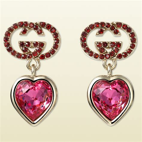 gucci black heart earrings|gucci heart earrings beaverbrooks.